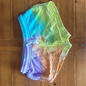 Tie Dye Terry Cloth Shorts